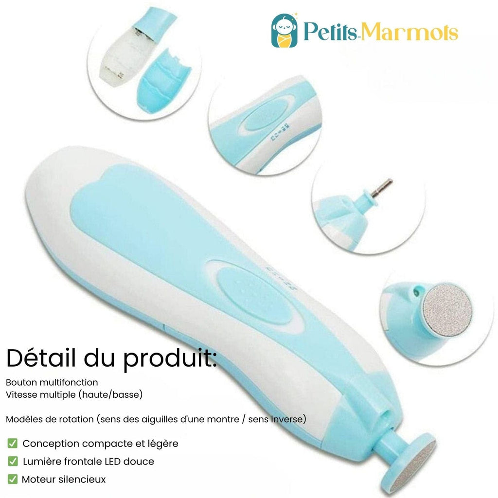 COUPE-ONGLES ÉLECTRIQUE POUR BÉBÉ