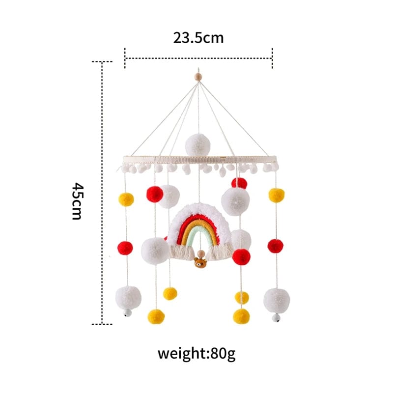 Mobile bébé | Arc en Ciel Jaune & Rouge