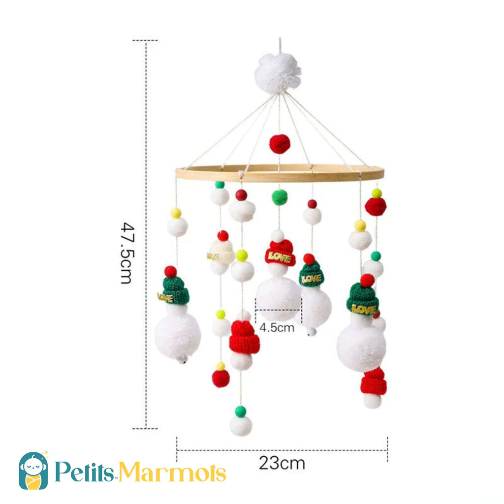 Mobile bébé | Bonhomme de neige