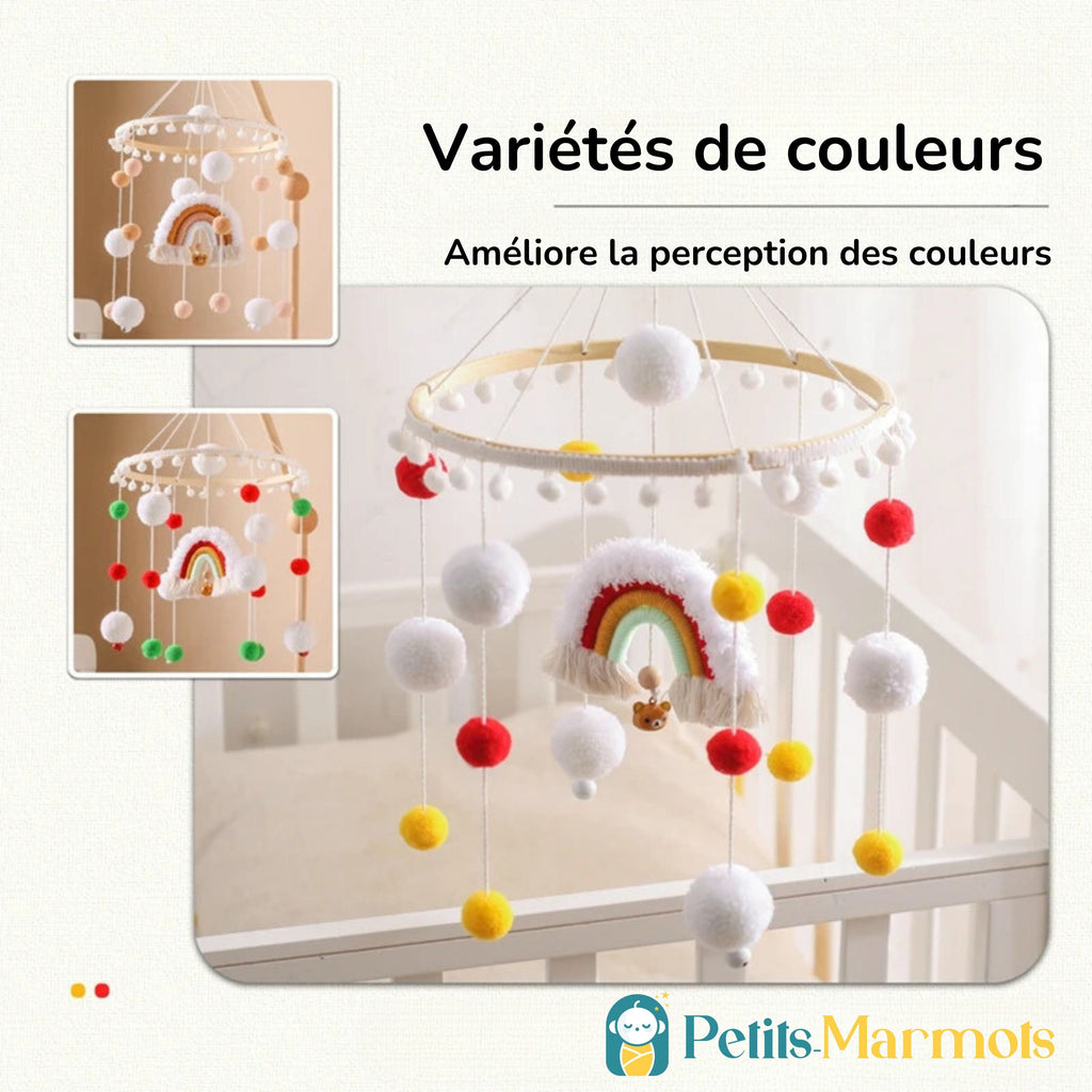 Mobile bébé | Galaxy en bois