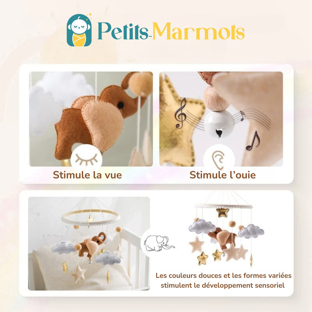 Mobile bébé | Hirondelle Rose