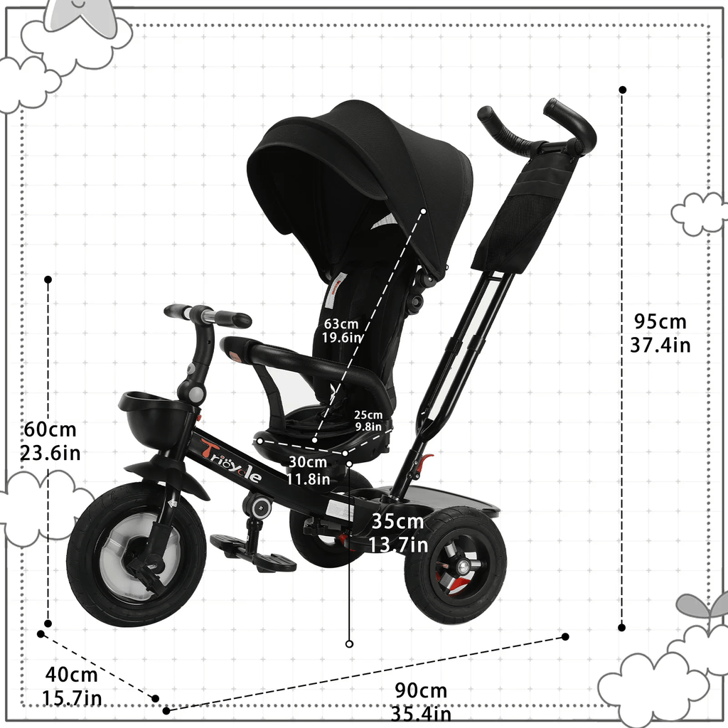 Tricycle 6 en 1 : Un Compagnon de Jeu Polyvalent pour Votre Enfant